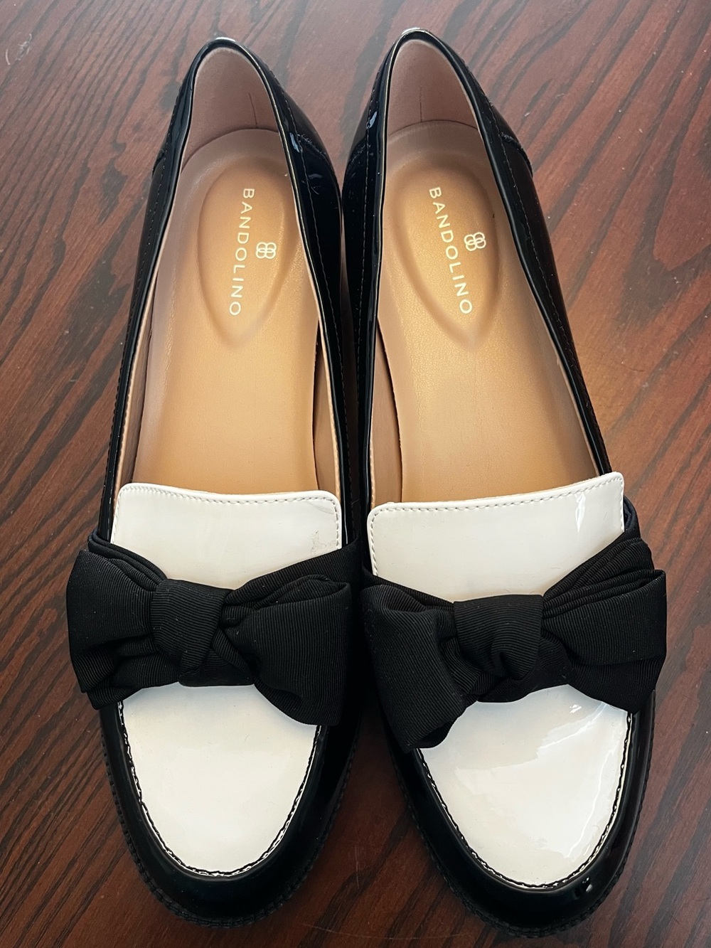 Bandolino Patent Bow Loafers